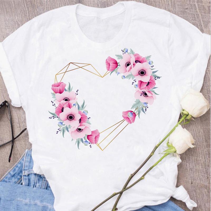New Women T Shirt Gold Letter Love Print T Shirt Female Short Sleeve Tops Tee 90s Girls Black T-shirt Women Casual Tee Shirts