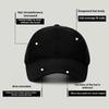 Unisex Summer Quick Dry Baseball Cap Stylish Casual Adjustable Breathable Sun Protection Hat Dark Grey