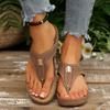 Flip Flops Summer Wedge Sandals Orthopedic Slippers Slides Women Woman Slippers Leather Non-Slip Soft Platform Shoes