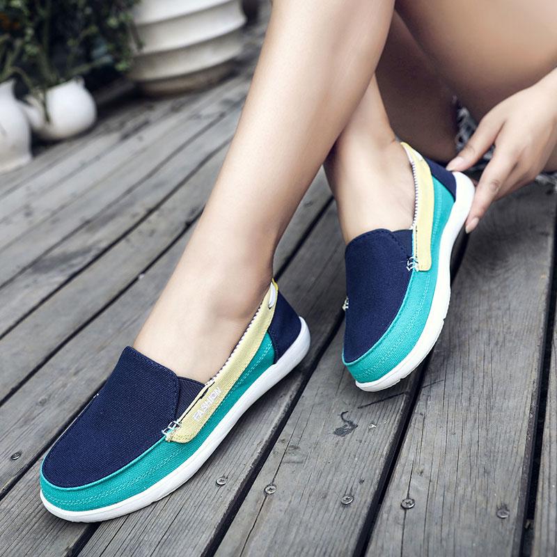 Cloth shoes spring and summer soft-soled flat-heeled maternity shoes lazy canvas shoes