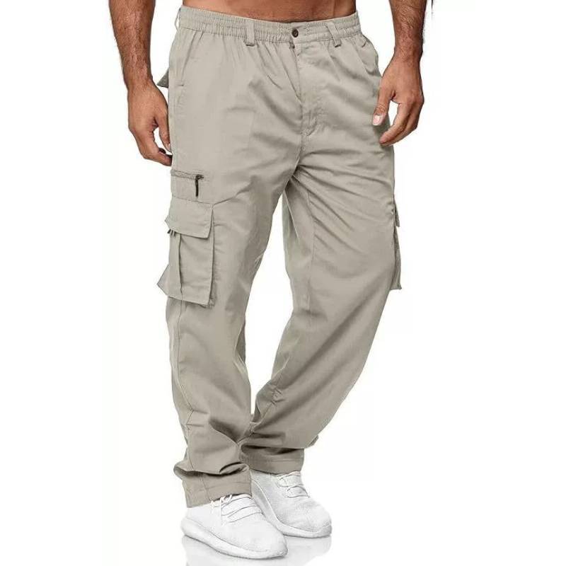 Tactical Pants Mens Cargo Work Pants With Multiple Pockets Durable Polyester For Outdoor Hiking