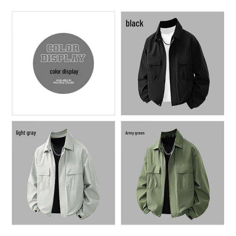 EASTERN CAMEL Unisex Fall Loose Casual Workwear Jacket