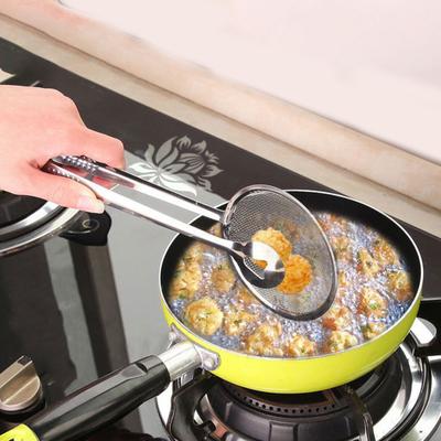 Cuchara Coladora de Aceite de Acero Inoxidable con Malla Fina Skimmer de Cocina para Freír Filtrar Tamizar Colador a Prueba de Óxido para Jugos y Leche de Soja