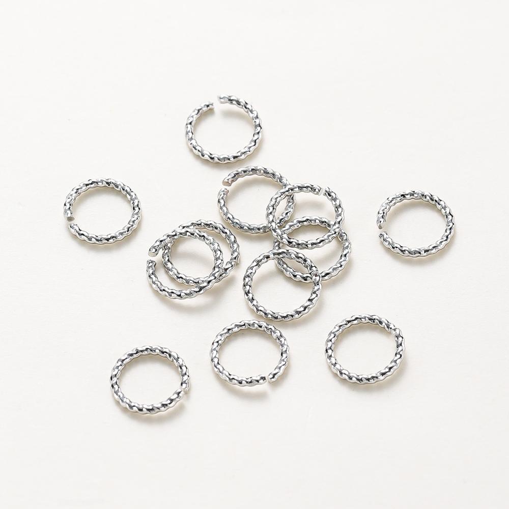 20–50 Stück/Beutel 14K/18K Gold, gedrehte offene Biegeringe, geteilte Verbindungsringe, runde Ringe für DIY-Schmuck, handgefertigtes Zubehör, Großhandel