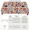 1 Piece Of Mexican-Style Tablecloth, Cinco De Mayo Party Decoration, Mexican Cinco De Mayo Decorative Tablecloth With Bright And Colorful Floral And B