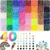 40 Colors Jelly Resin Bedazzling Kit,3mm Flatback Gems Bedazzler Kit with Rhinestones &B7000 Glue & Tools for Crafts,Nails,Shoes