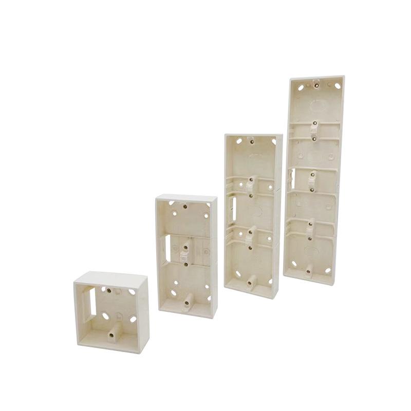 86 Bottom Surface Mount PVC Junction Box - Thickened, Flame Retardant Wiring Box