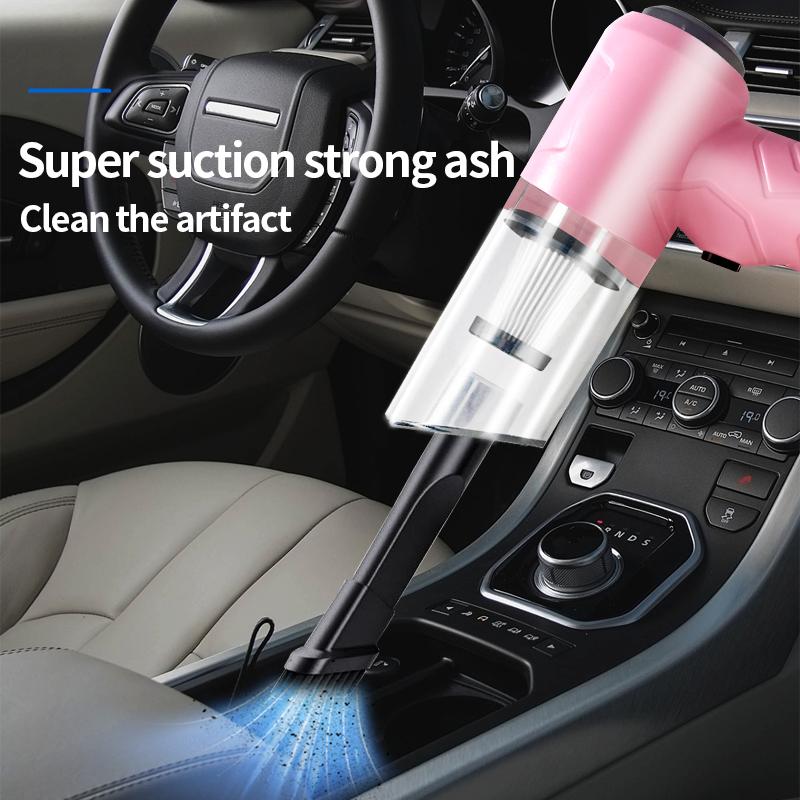 Car Vacuum Cleaner Portable Wireless Vacuum Cleaner 3000PA Strong Suction Handheld Vacuum Cleaner Powerful Blower for Car Home