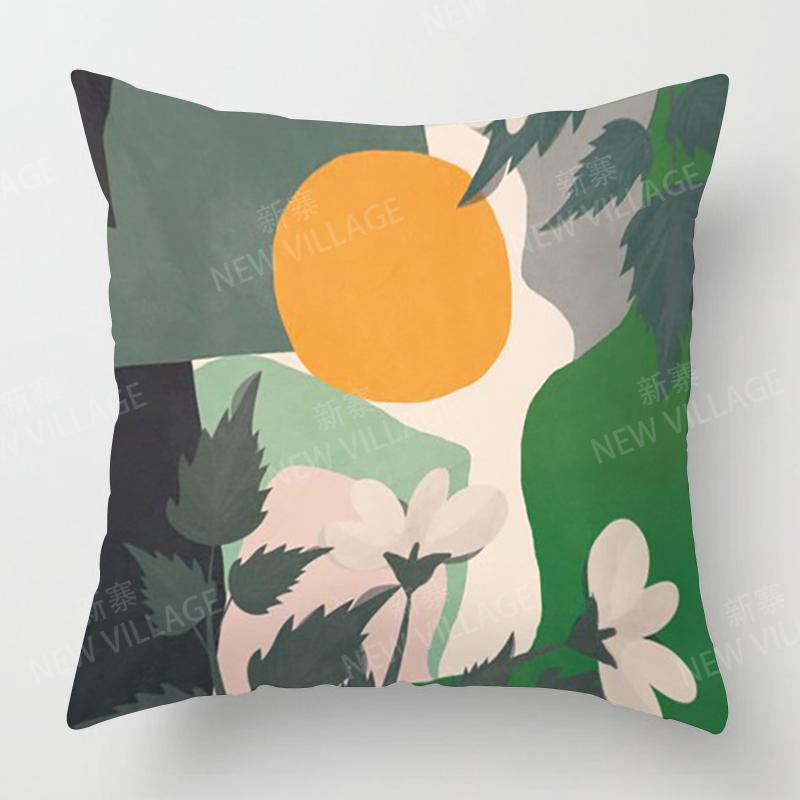 Nordic Modern Abstract Geometric Living Room Sofa Cushion Cover Home Decor Pillowcase 45X45Cm 45*45 50X50 60X60Cm 40X40 35X35