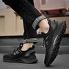 Summer New Outdoor Mesh Breathable Soft Sole Shoes Men's All-Matching Comfortable Lightweight Slip-on Flyknit Casual Shoes