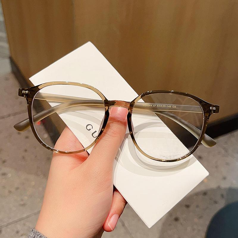 

Модные ретро-очки Tr90 в черной оправе с защитой от синего света, многоугольная простая большая оправа для очков