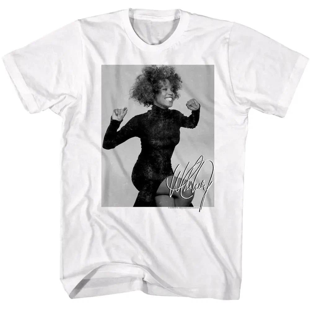 Whitney Houston Broken Hearts Signature Men s T Shirt 4XL