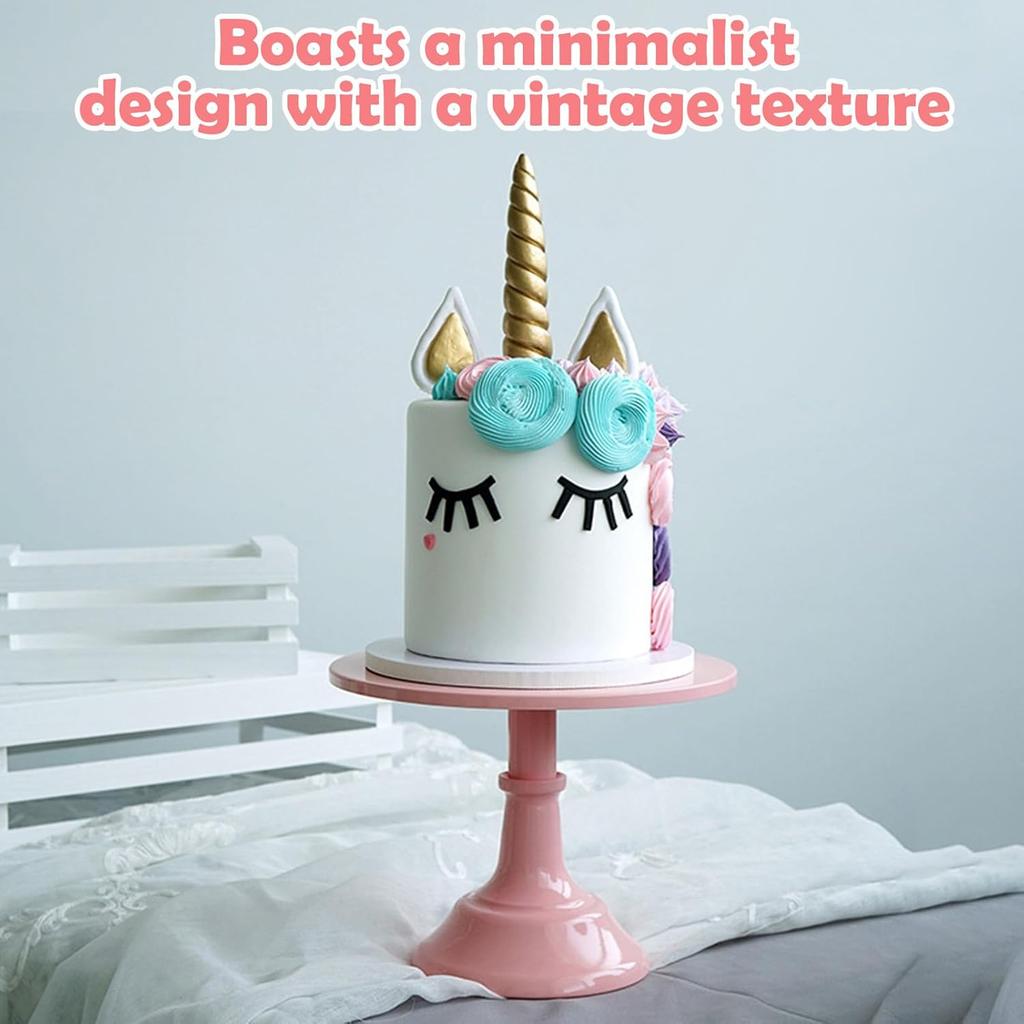 Cake Display Stand Elegant Pink Cake Stand for Versatile Dessert Display for Cupcake Dessert Fruit Pink(S)