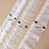 Pleated Lace Trim Ribbon Tulle Fabric For Dress Decoration headwear DIY Crafts Supplies Home Decor Beaded Sewing Accessories