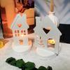 Silicone Mould House Candlestick Resins Molds Love House Candle Holder Mould