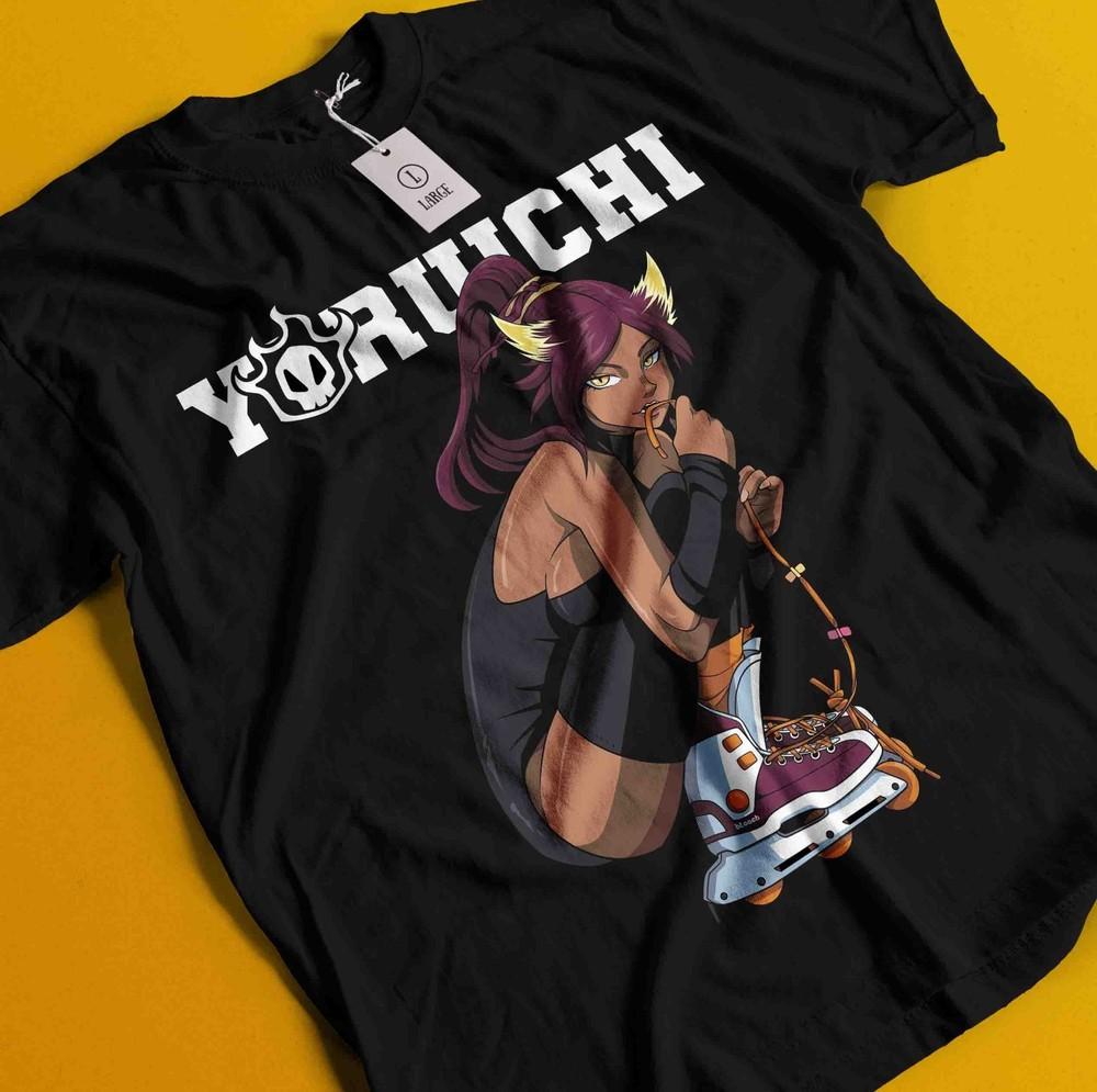

Bleach Anime Tshirt Yoruichi Shihouin T-Shirt Aizen Tee Ichigo Shirt Zaraki Nel 3XL