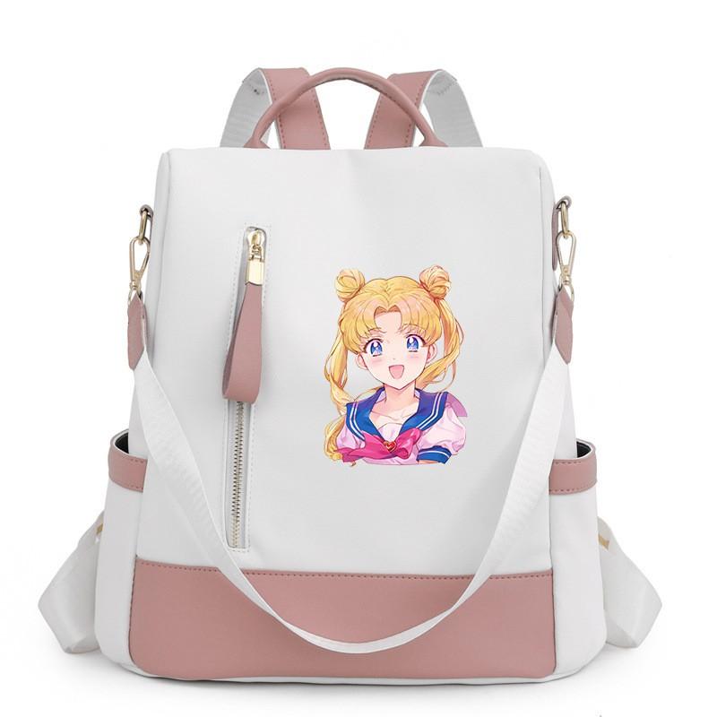 Segelmond-inspiriertes Damen-Oxford-Nylon-Rucksack für Reisen, Schule, Streetwear, Freizeit