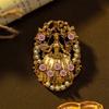 SKEDS Vintage Schmuck für Damen Kreative Klassische Schönheit Broschen Literarischer Stil Hochzeitszubehör Barocker Schmuck Anstecknadeln