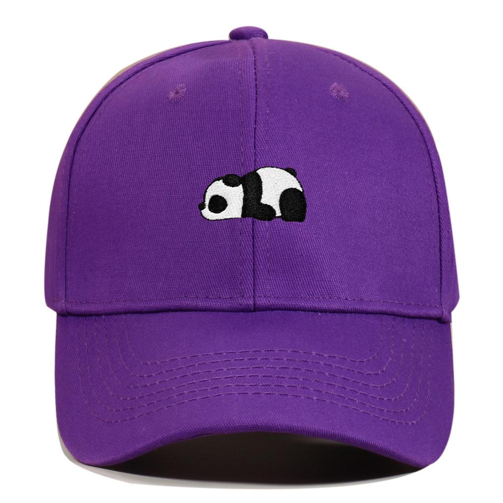 Panda Embroidery Baseball Cap - Unisex Summer Sports Hat, Custom Logo, Various Colors