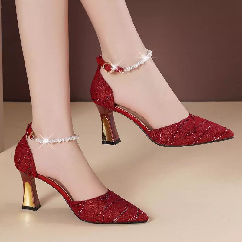 Women's High Heels Lightweight Womens Sandals Fashion Mary Janes Sexy Party Pumps High Quality Women Shoes Sandalias De Mujer