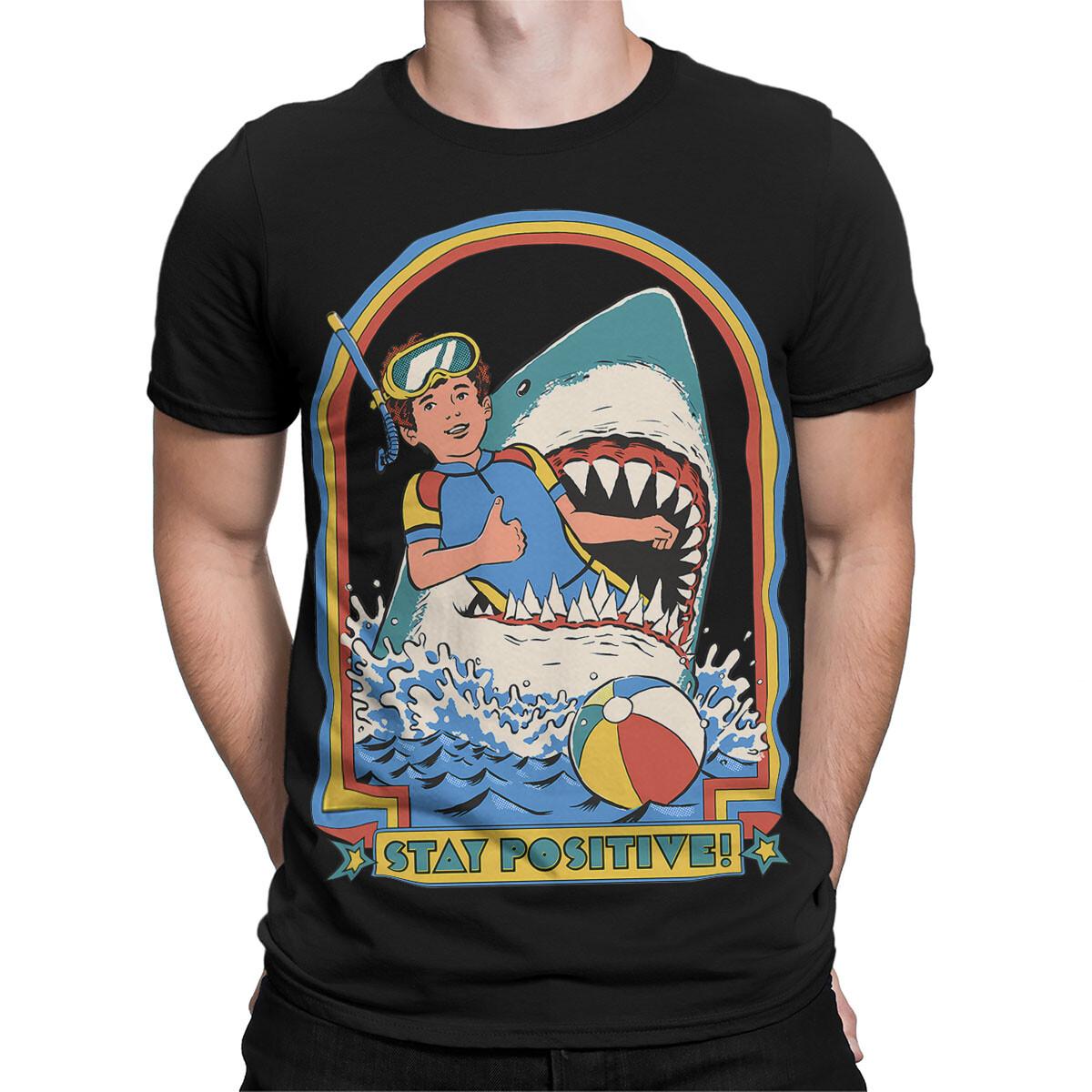 

Stay Positive 70s Motivational T Shirt #SR#T433 5XL різнокольоровий