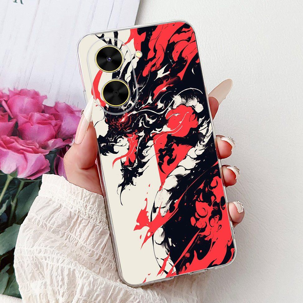 For Redmi A5 NFC 5G Case Cover Clear Luxury Kawaii Cute Cat Fashion Flowers Funny Painted Soft Phone Case For Redme A5 NFC 5G