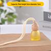 Frosted Glass Car Diffuser Bottle with Lanyard for Essential Oils - Refillable and Ideal for Home or Wardrobe Decor.