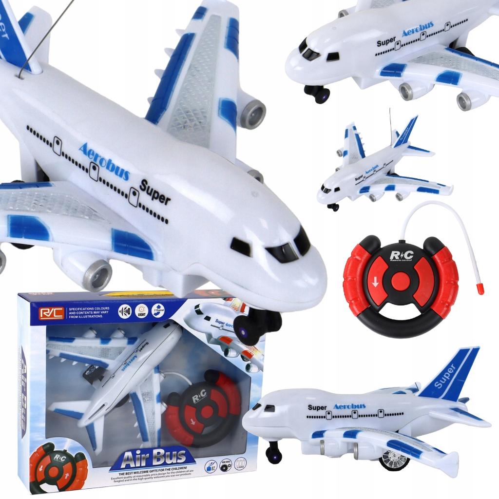 PLANE toy CONTROLLED remote control R/C drives lights PASSENGER