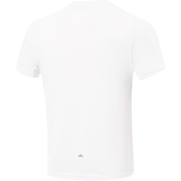Li-Ning White Minimalist Breathable Fashion Comfortable Short Sleeve T-Shirt Men tops ATSV313-2