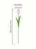 A Set of 6 Artificial Tulips, Suitable for Home Decoration, Anniversary Desktop Flower Decoration, Realistic Fake Tulip Flowers (Vase Not Included)