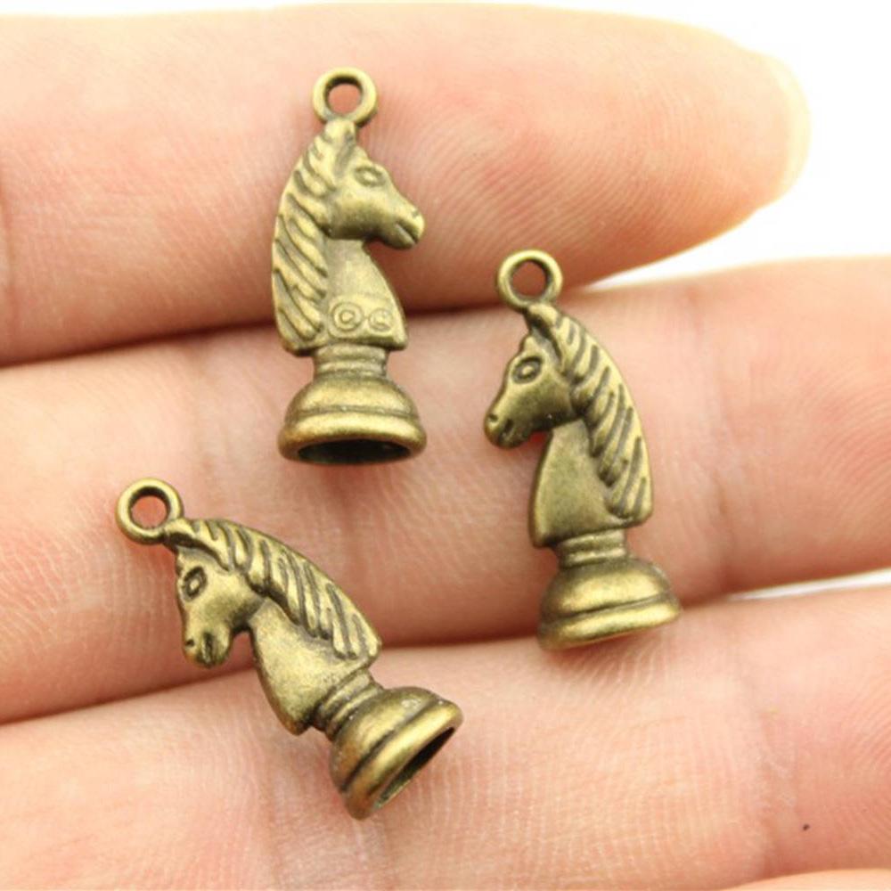 12pcs Chess Charms For Jewelry Making Zinc Alloy Chess Pendant Charms For DIY Fashion Jewelry Charms Making
