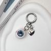 Fashion Funny Demon Eyeball Keychain Luminous Resin Bag Pendant Halloween Theme Heart Car Key Holder Gothic Fashion