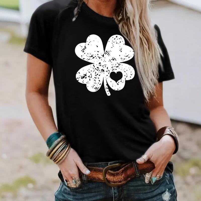 Summer Round-neck Pullover Short-sleeved Women's T-shirt