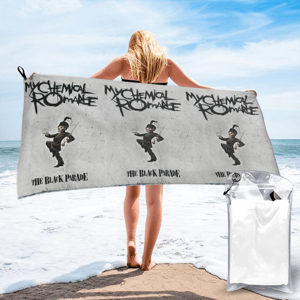 My Chemical Romance Beach Towel Soft Microfiber Quick Dry Absorbent Quick Towels For Swimming