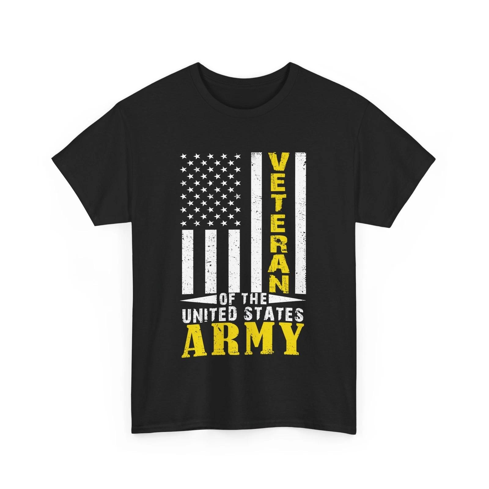 Veteran Shirt, American Flag Veterans Day Military Men Vintage Shirt L