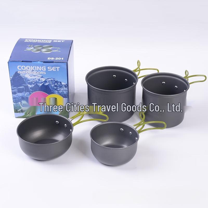 ZISIZ Outdoor Anodized Aluminum Camping Cookware
