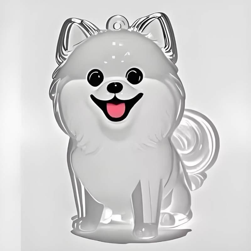 Pet Hair Storage Box Resin Cute Animal Keychain For Collectors And Giftgiving