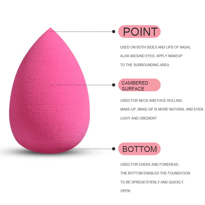 10 pcs/set Mini Beauty Egg Makeup Sponge Cosmetic Puff Dry Wet Makeup Sponge Puff Cushion Foundation Powder Make Up Accessories