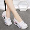 Autumn Genuine Leather Women's Shoes Nurse Swing Work Single Shoes Wedges Women's Shoes Female Platform Sneakers