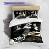 Punk Rock Band Portrait 3Pcs Bedding Set, Duvet Cover with 2 Pillowcases, Music Fan Bed Linens, No Comforter No Pillow Core