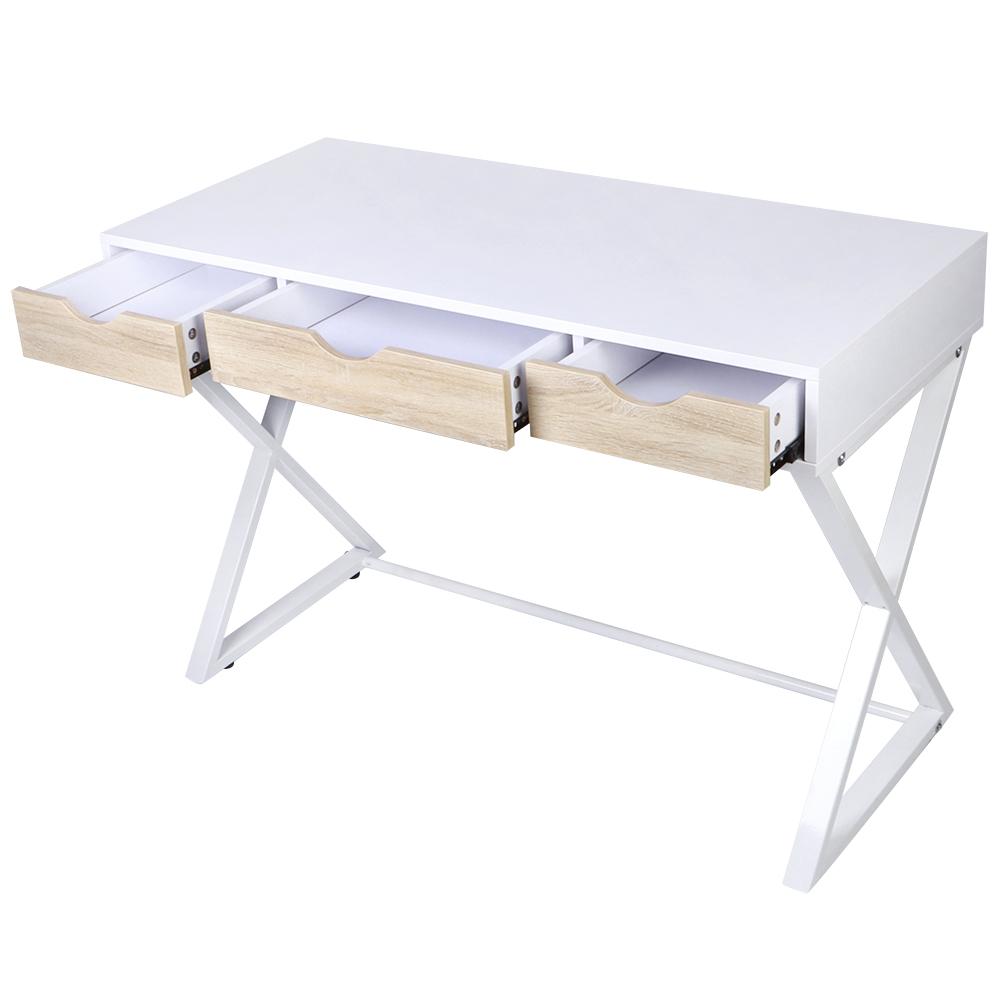 Household Computer Desk Office PC Laptop Table with 3 Drawers for Home Study Use Furniture