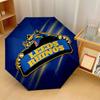 Leeds Rhinos Druk Auto 8?Parasol składany z żebrami Odporny na wiatr Lekki Automatyczny Parasol na co dzień