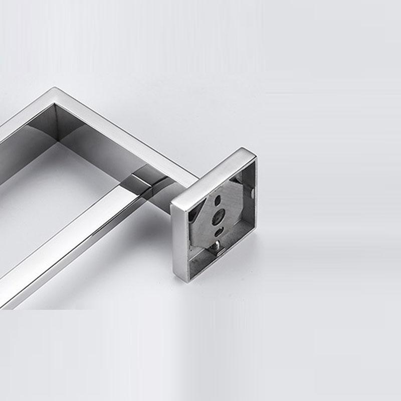 Stainless Steel Double Towel Bar - Chrome Finish Bathroom Hardware & Accessories, Wall Mounted Towel Holder