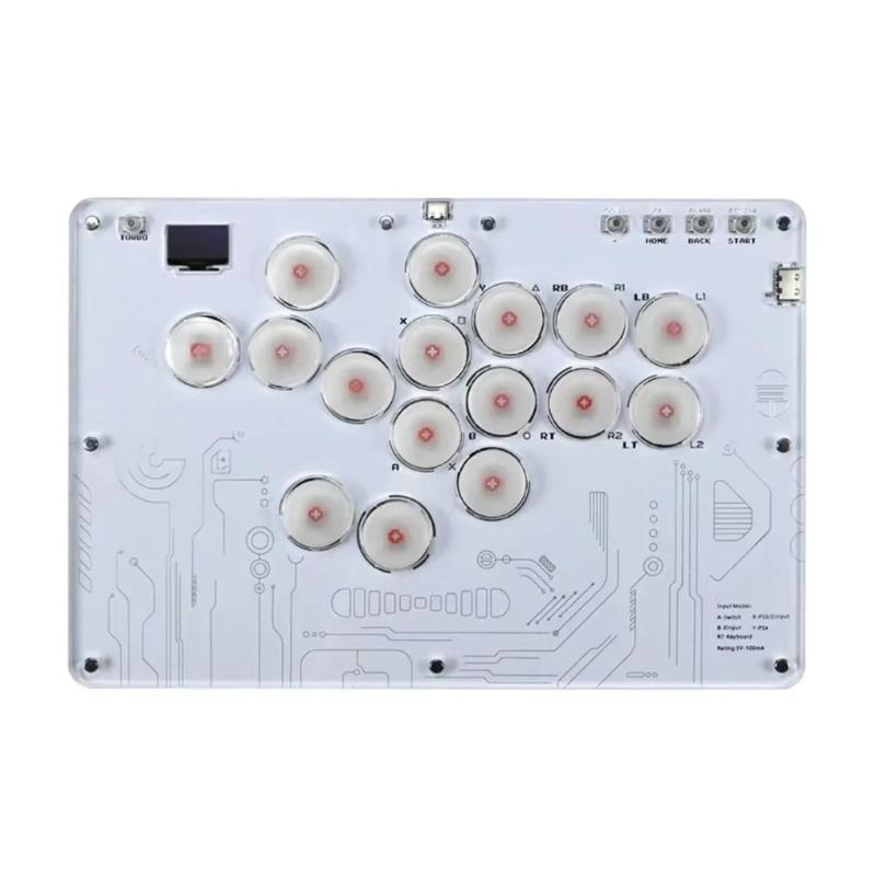 16 Key Arcade Stick Replacement Game Controller Joystick Arcade Stick for PC Game Accessory Arcade Stick 1