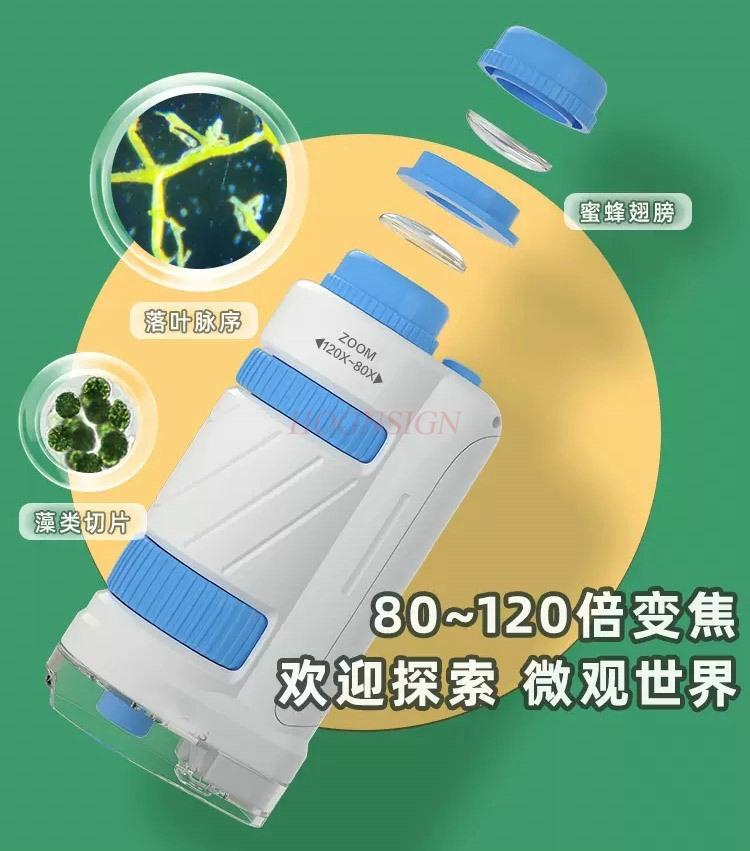 Microscope For Primary And Secondary School Students In Children'S Science Portable Biological Science Experiments