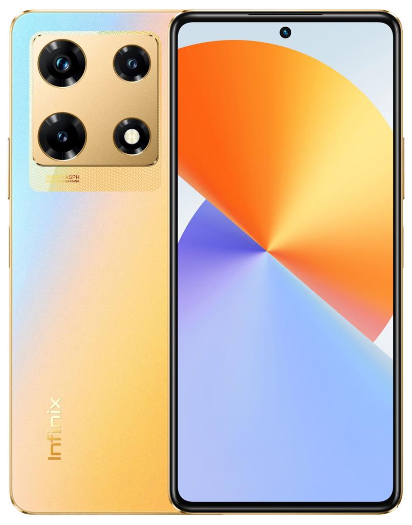 Etui Typu Portfel Do Infinix Note 30 Pro 4G - Czarny Pokrowiec Canvas + Szkło