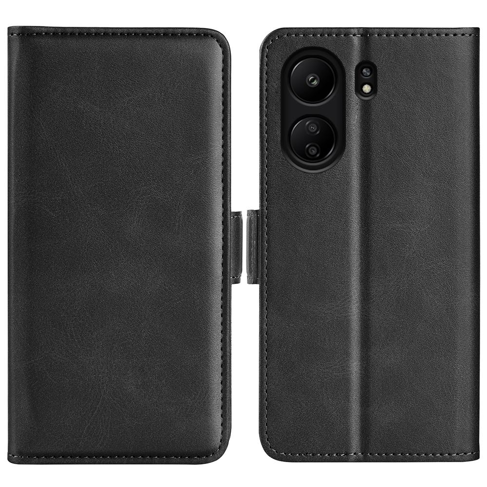 For Xiaomi Redmi 13C 4G/Poco C65 4G Case Magnetic Calf Texture Wallet Stand Phone Cover