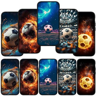 For Samsung Galaxy S24 S23 iPhone 16 15 14 Xiaomi Redmi Note 13 12 11 10 8 Plus 9 Pro Max X XR Phone Case Football Soccer No 10 No10 OPPO Huawei Cover