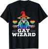 Camiseta Arcoíris Orgullo Gay Mago Gay Mes del Orgullo LGBT - Camiseta Gráfica de Algodón de Verano para Hombre