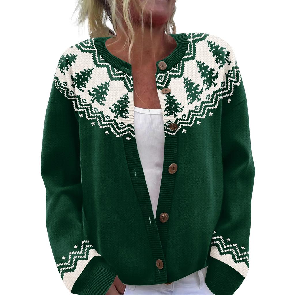 Women'S Christmas Sweater Cute Fun Christmas Sweater Fall And Winter Long Sleeve Knitted Sweater